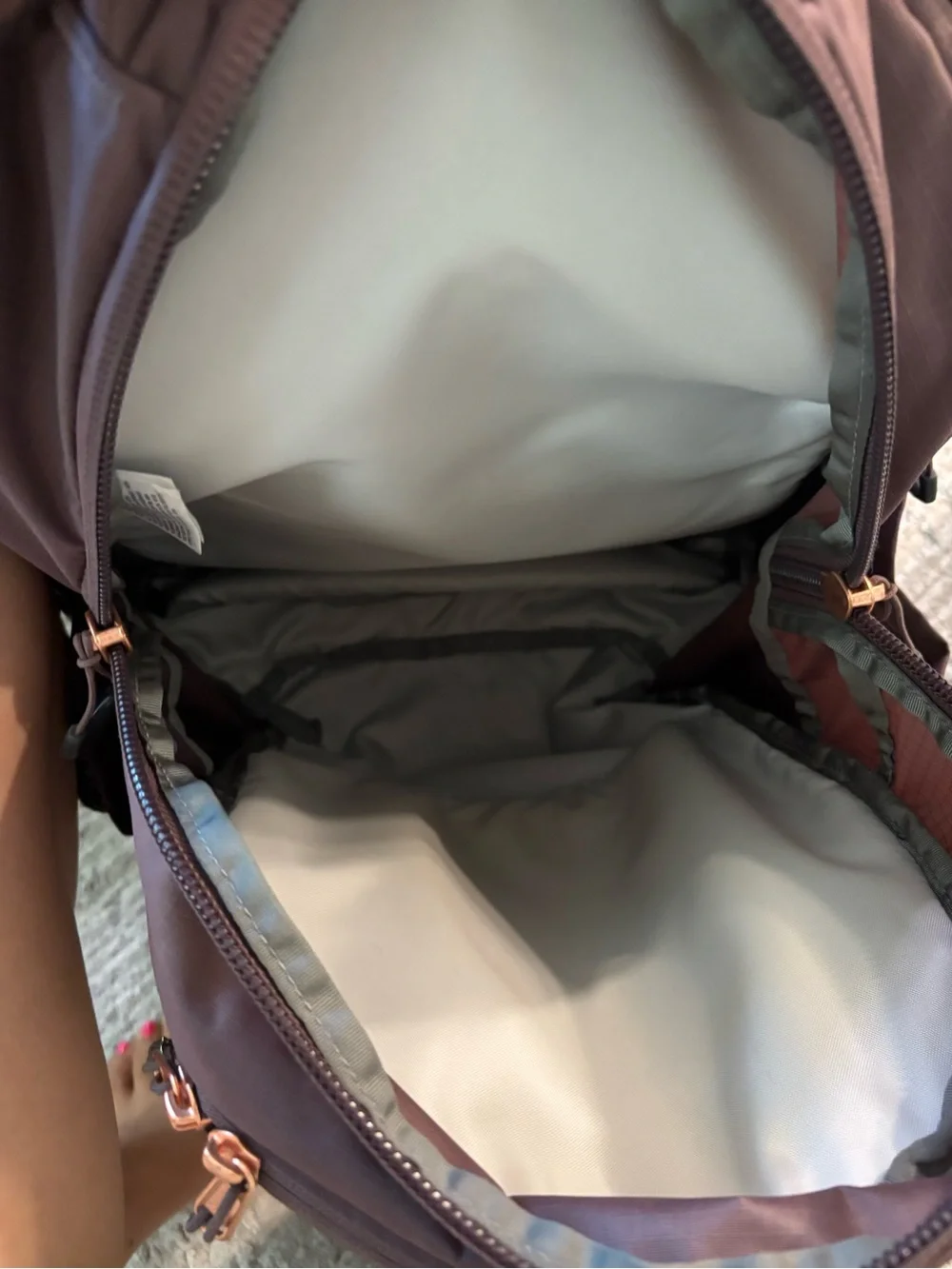 The North Face women’s Recon Luxe Backpack in tawny quartz